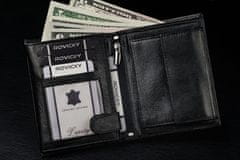 RONALDO Pánská kožená peněženka Aszod šedá univerzální