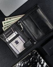 RONALDO Pánská kožená peněženka Aszod šedá univerzální