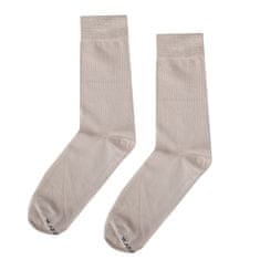 Zapana Pánské jednobarevné bambusové ponožky Plant béžové vel. 39-41