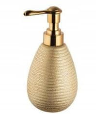 BISK Dávkovač tekutého mýdla do koupelny 16,5 cm zlatý