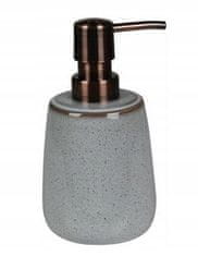 Uniglob Milton šedý keramický dávkovač do koupelny 300 ml