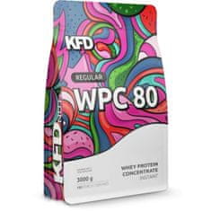 KFD NUTRITION 80% WPC protein Regular+ WPC 80 3000 g s příchutí slaného karamelu