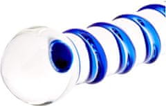 Glas Gläs Blue Spiral Glass 19x2,5-3,9cm