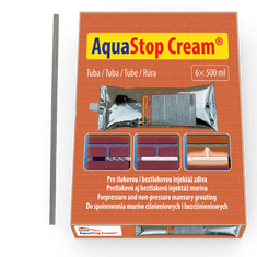 AquaStop Cream (6x tuba 500 ml) injektážní krém proti vzlínající vlhkosti