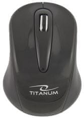 Titanum Myš optická bezdrátová TM104K 1000 DPI černá