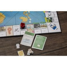 Monopoly Monopoly Cesta kolem světa, desková hra pro děti od 8 let, s podložkami a tabulkou se suchou mazací barvou