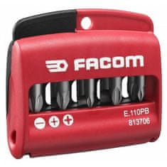 Facom 10 x 1/4'' šroubovacích bitů + držák bitů, FACOM, E.110PB