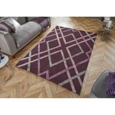 Flair Rugs Kusový koberec Architect Trellis Plum 120x170 cm