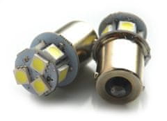 Rabel LED autožárovka BA15S 8 smd 5050 P21W 1156 bílá