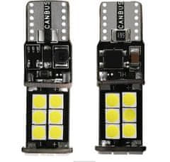 Rabel LED autožárovka T10 W5W 15smd 3030 canbus stabilizátor