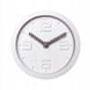 Uniglob Nástěnné hodiny Scandi 15,5 cm bílé