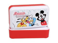 sarcia.eu Disney Mickey Mouse 2x bílá a červená nádoba na jídlo, krabička na oběd 5x5x18,5 cm