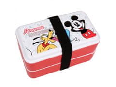 sarcia.eu Disney Mickey Mouse 2x bílá a červená nádoba na jídlo, krabička na oběd 5x5x18,5 cm
