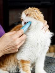 Japan Premium Silikonový anatomický zubní kartáček pro trénink dentální hygieny (modrý)