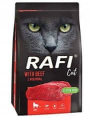 RAFI granule pro dospělé kočky s hovězím masem 7 kg