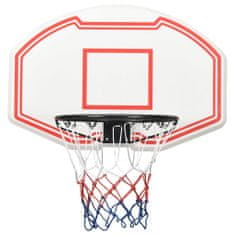 Greatstore Basketbalový koš bílý 90x60x2 cm polyethylen