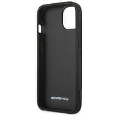 MERCEDES AMG AMHCP14MDOLBK hard silikonové pouzdro iPhone 14 PLUS 6.7" black Leather Hot Stamped