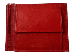 Wild Kožená dolarovka peněženka - červená 750