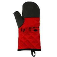 Secret de Gourme kuchyňské rukavice, bavlna/neoprén, červená