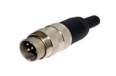 Amphenol Kruhový konektor DIN / M, 6pin, stíněný, kabel
