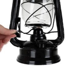 Iso Trade Petrolejová lampa 24 cm Černá