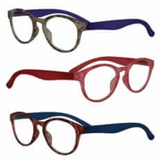 Visiomed France Delhi, dioptrické brýle na čtení, +3, hnědá/fialová