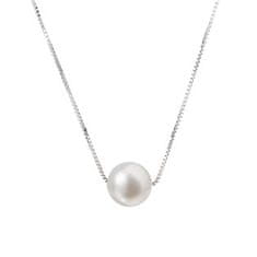 NUBIS Stříbrný náhrdelník s perličkou