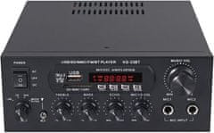 HADEX Zesilovač, rádio, bluetooth, přehrávač MP3 KS-33BT