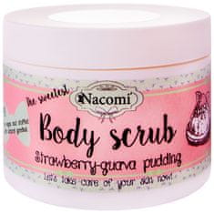 Nacomi Body Scrub Strawberry-guava puding - tělový peeling s vůní jahodového pudinku s guavou 200 g