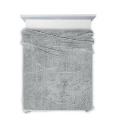 DESIGN 91 Jednobarevná deka - Cindy stříbrná, š. 170 cm x d. 210 cm
