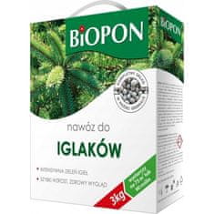 Biopon Intenzivní zelený granulát z jehličnanů 3 kg