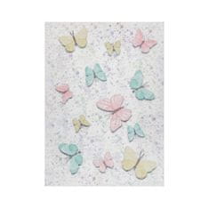 Dywany Lusczów Dětský kusový koberec Bambino 1610 Butterflies cream 80x150 cm