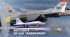 Forces of Valor Grumman F-14A Tomcat s palubou lodi, US NAVY, USS Enterprise, VF-114 "Aardvarks", sekce #E , 1/200, 2.díl