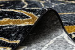 Dywany Łuszczów AKCE: 140x190 cm Kusový koberec Gloss 529A 82 3D mramor black/grey 140x190