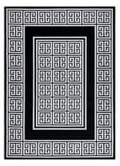 Dywany Łuszczów AKCE: 140x190 cm Kusový koberec Gloss 6776 85 greek black/ivory 140x190