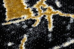 Dywany Łuszczów AKCE: 140x190 cm Kusový koberec Gloss 529A 82 3D mramor black/grey 140x190