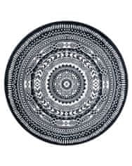 Dywany Łuszczów AKCE: 120x120 (průměr) kruh cm Kusový koberec Napkin black kruh 120x120 (průměr) kruh