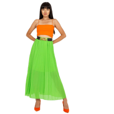 ITALY MODA Dámská sukně plisovaná maxi ARIEH světle zelená DHJ-SD-10620A.42_389021 Univerzální