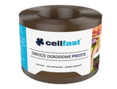 Cellfast Obruba plastová rovná hnědá 9x0,15m