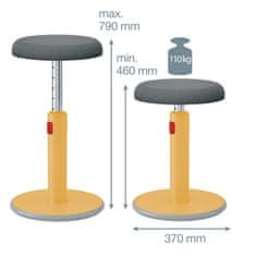 Leitz Ergonomická balanční židle ERGO Cosy Stool teplá žlutá
