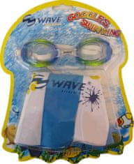 Wave Sada dětské plavecké brýle + nafukovací kruh Wave - Barva: růžová