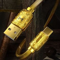 WK Design rychlonabíjecí kabel USB-C - Zlatá KP18754