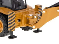 Huina Bagr s nakladačem, buldozer s lžící Kovový model H-toys 1704 1:50