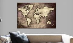 Artgeist Korková nástěnka - Drahocenný svět - Mapa 120x80