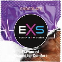 EXS EXS BLACK kondomy s ČOKOLÁDOVOU PŘÍCHUTÍ