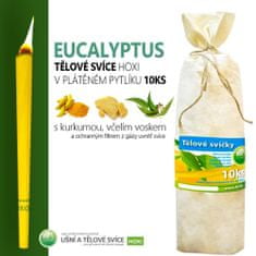 HOXI Tělové svíce s Eukalyptem - 10ks