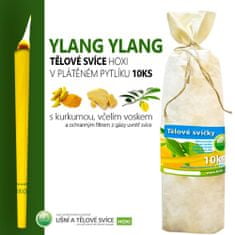HOXI Tělové svíce s Ylang Ylang - 10ks