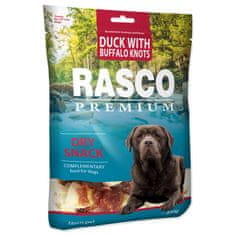 RASCO PREMIUM Pochoutka RASCO Premium bůvolí uzle s kachním masem 5 cm, 230 g