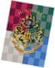 Warner Bros Dětská fleecová deka 140x100 cm - Harry Potter / Hogwarts