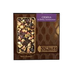 Cortez Čokoláda tmavá 60% kakao se švestkami a kardamomem z polské čokoládovny Cortez 85g